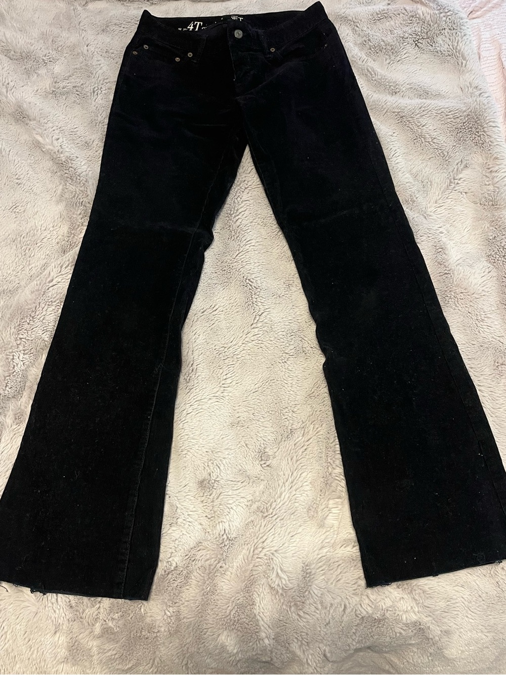 Taylor Black Corduroy Curvy Boot Jeans